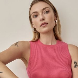 NWT Reformation Bernadetta Cashmere Sweater